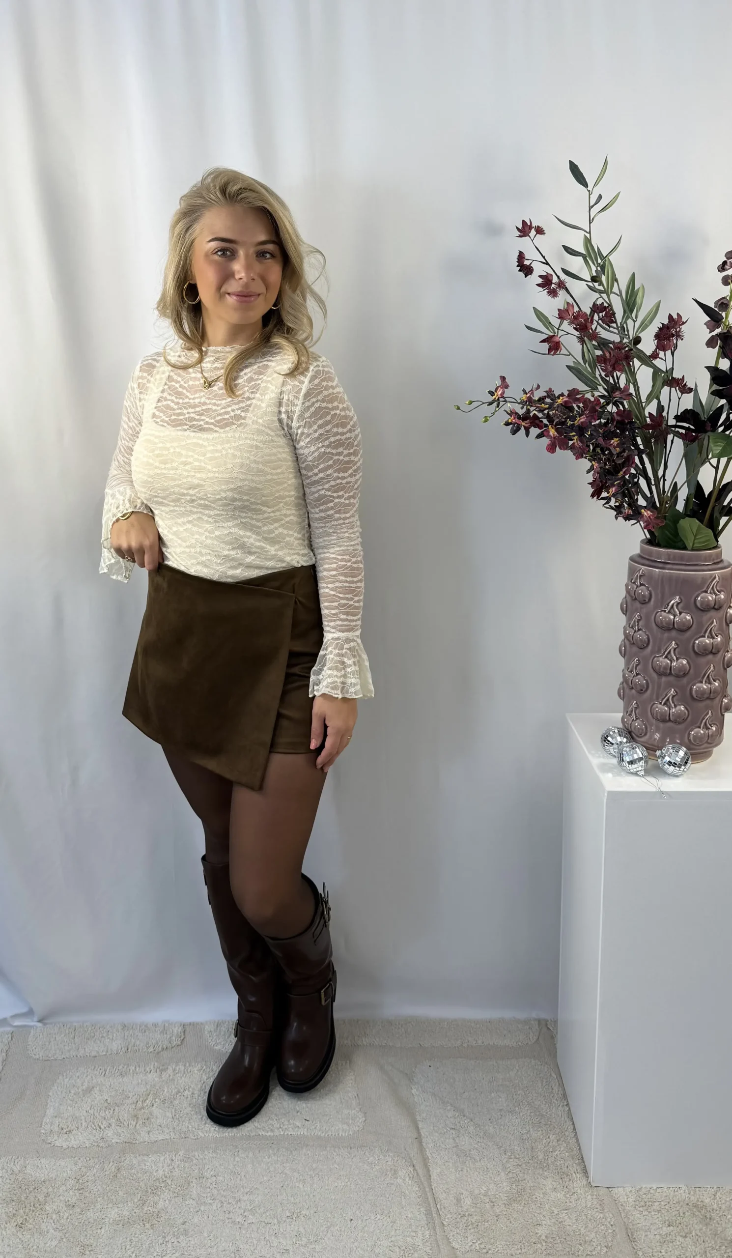 Milou Skort - Bruin - Afbeelding 3