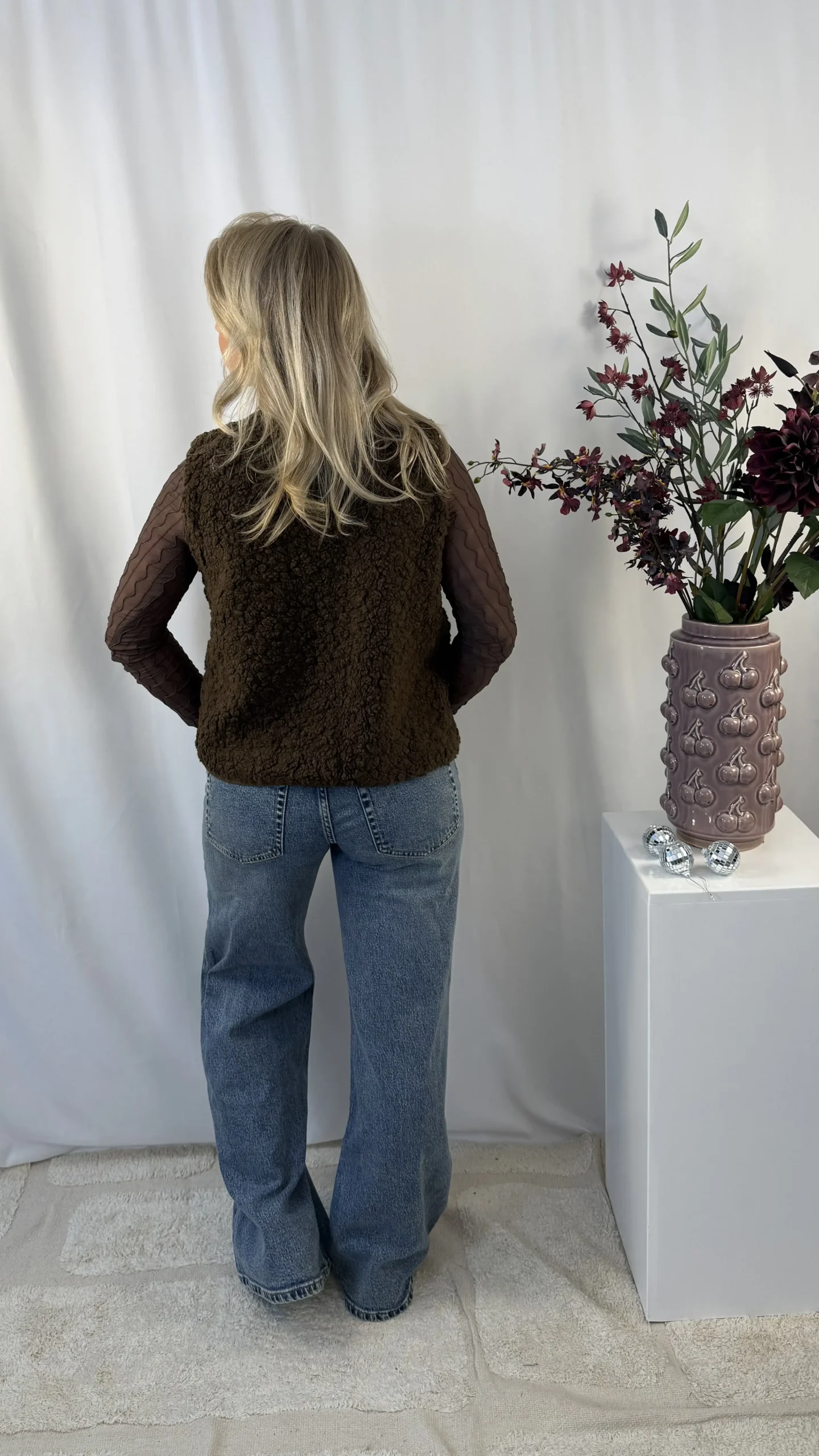 Amira Teddy Gilet - Bruin - Afbeelding 4