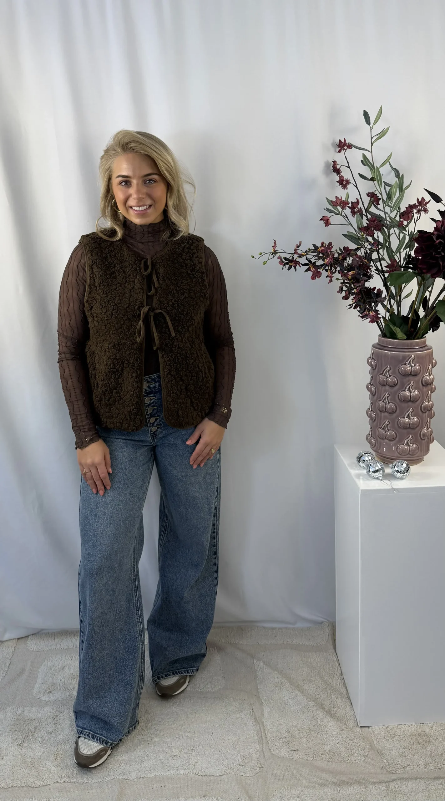 Amira Teddy Gilet - Bruin - Afbeelding 2