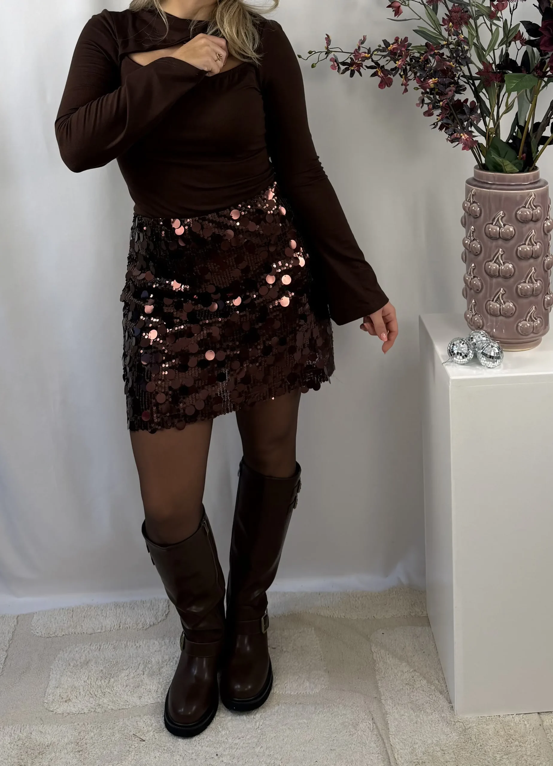 Sparkle Skirt - Bruin