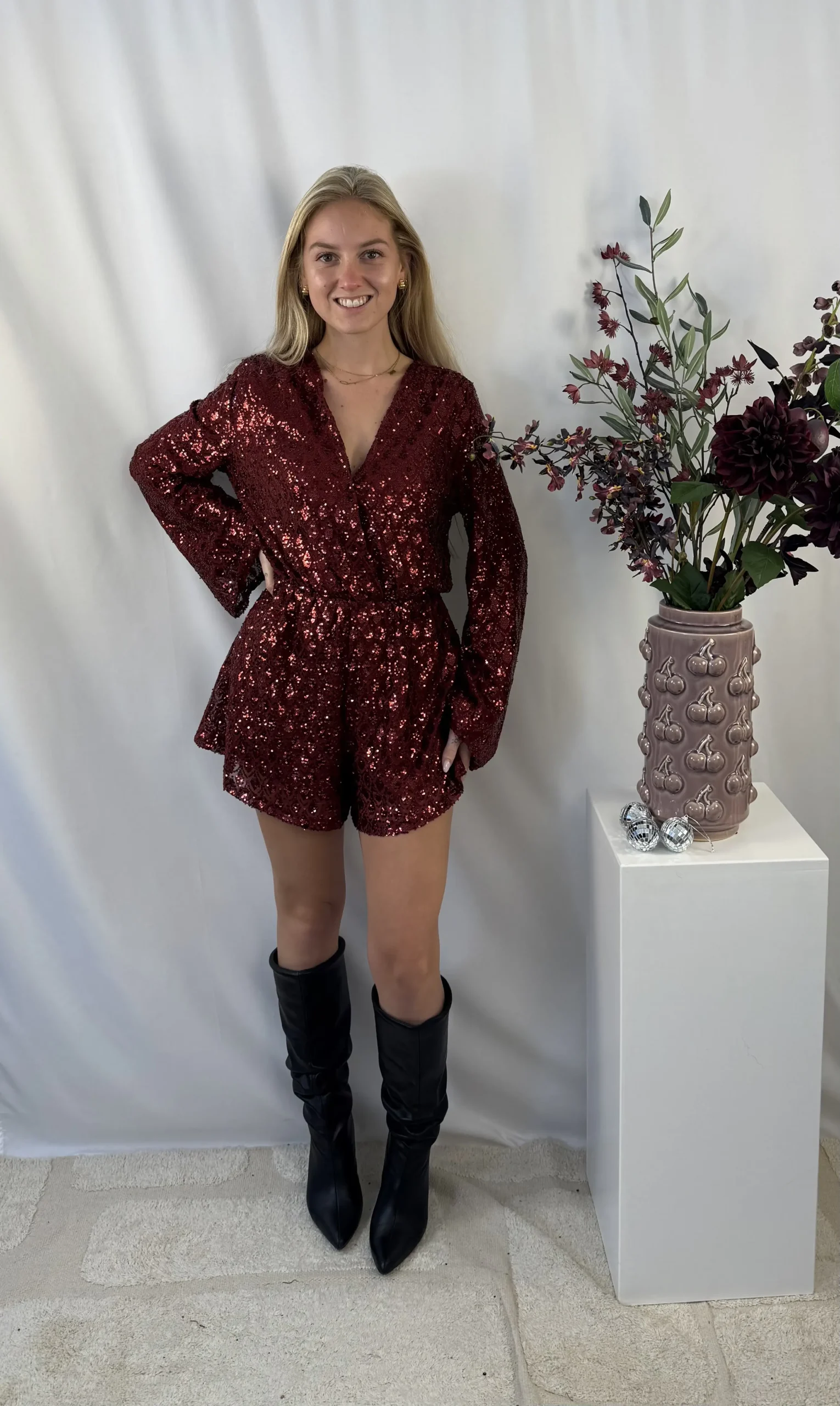 PARTY - Kaia Playsuit - Rood - Afbeelding 4