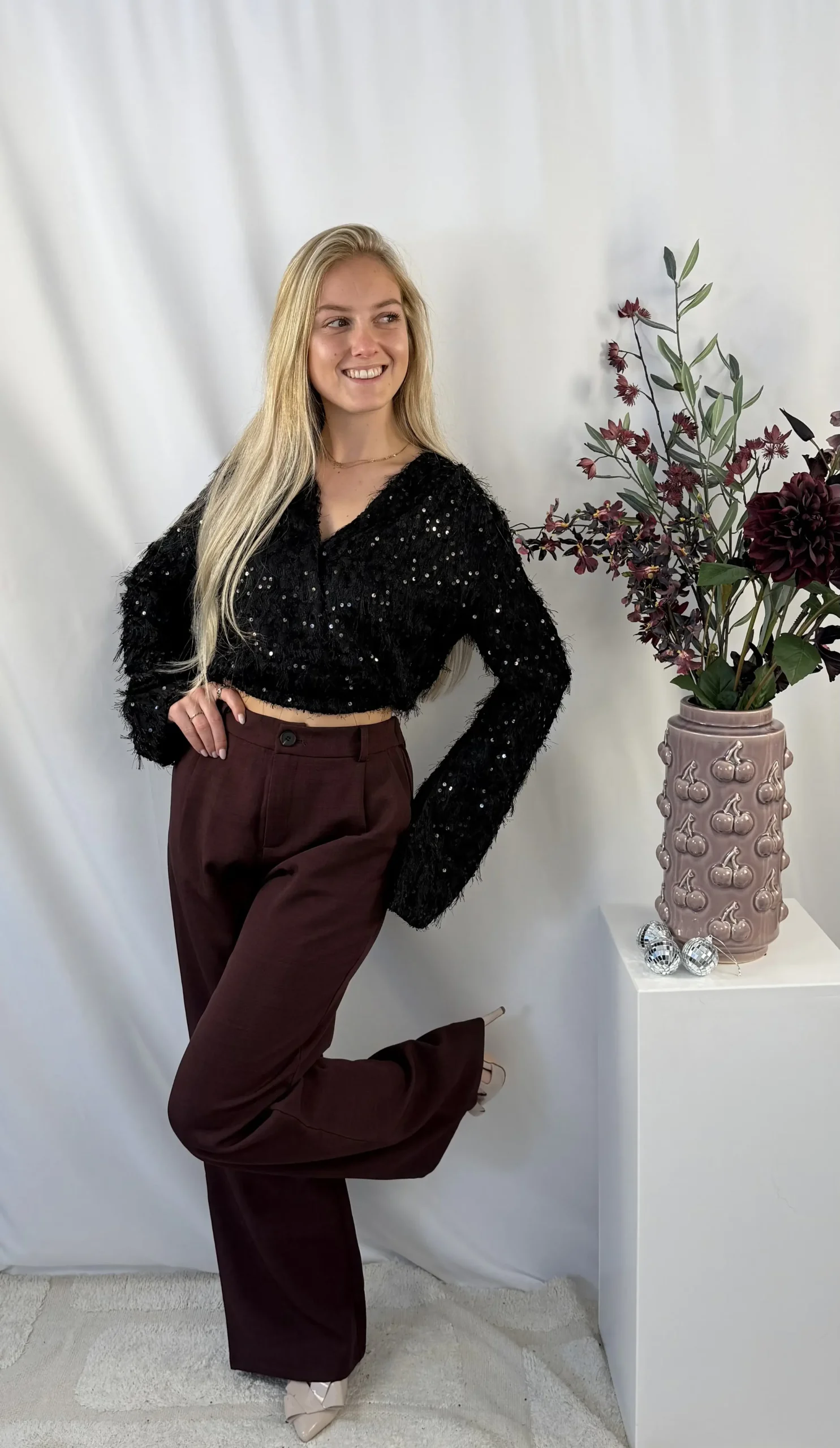 Celine Pantalon - Bordeaux - Afbeelding 5