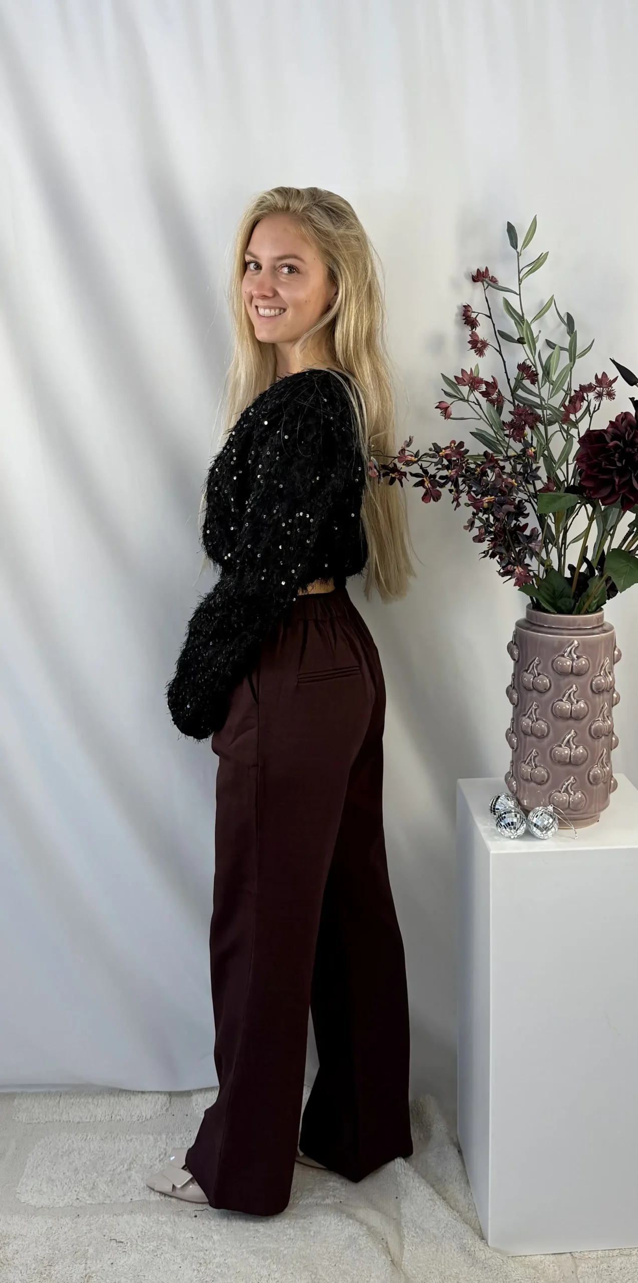 Celine Pantalon - Bordeaux - Afbeelding 3