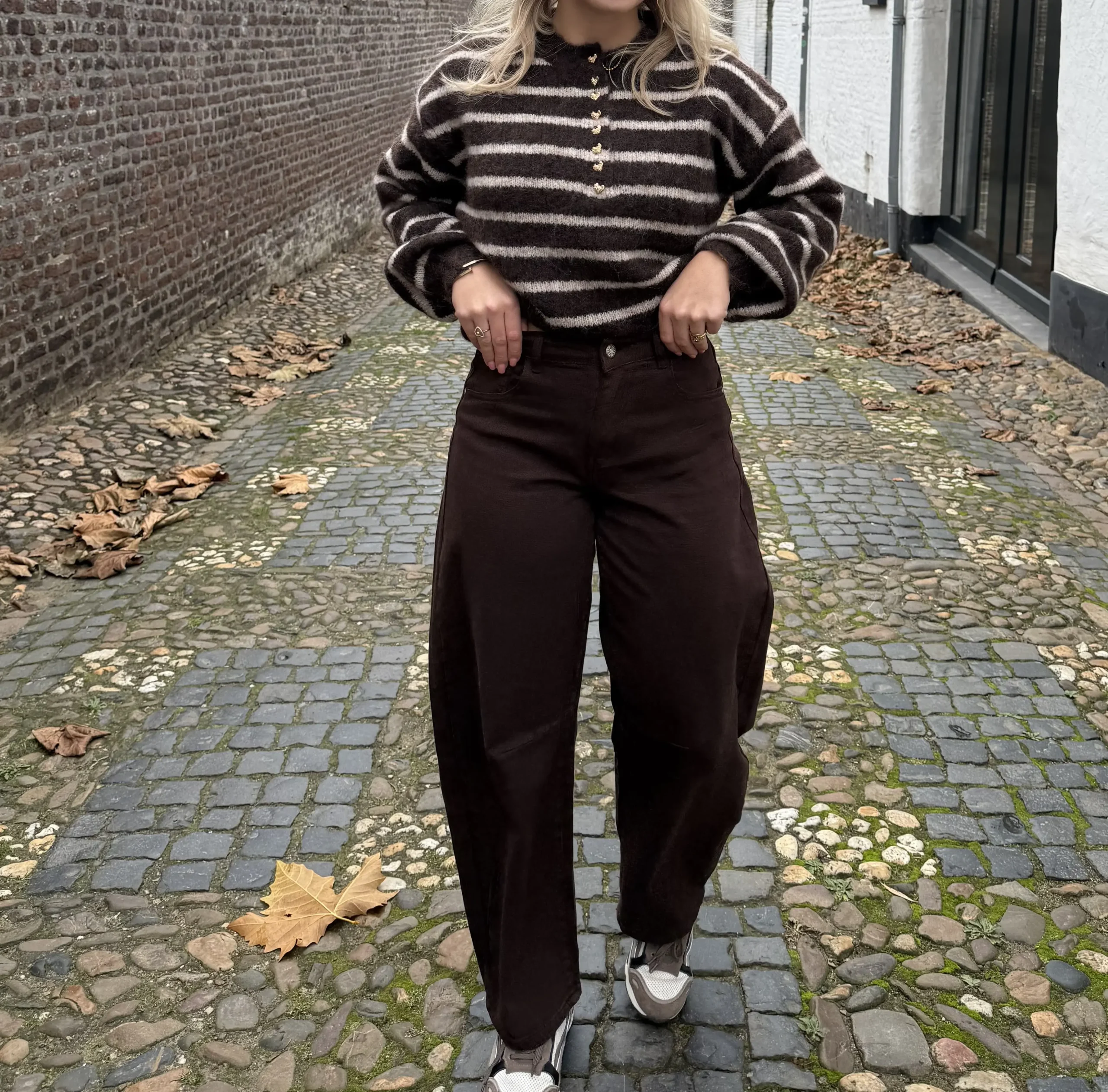 Aven Ballon Jeans Bruin - Redial