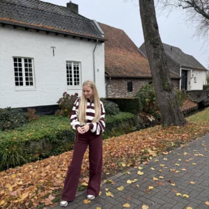 Jolene Wide Leg Bordeaux - Redial