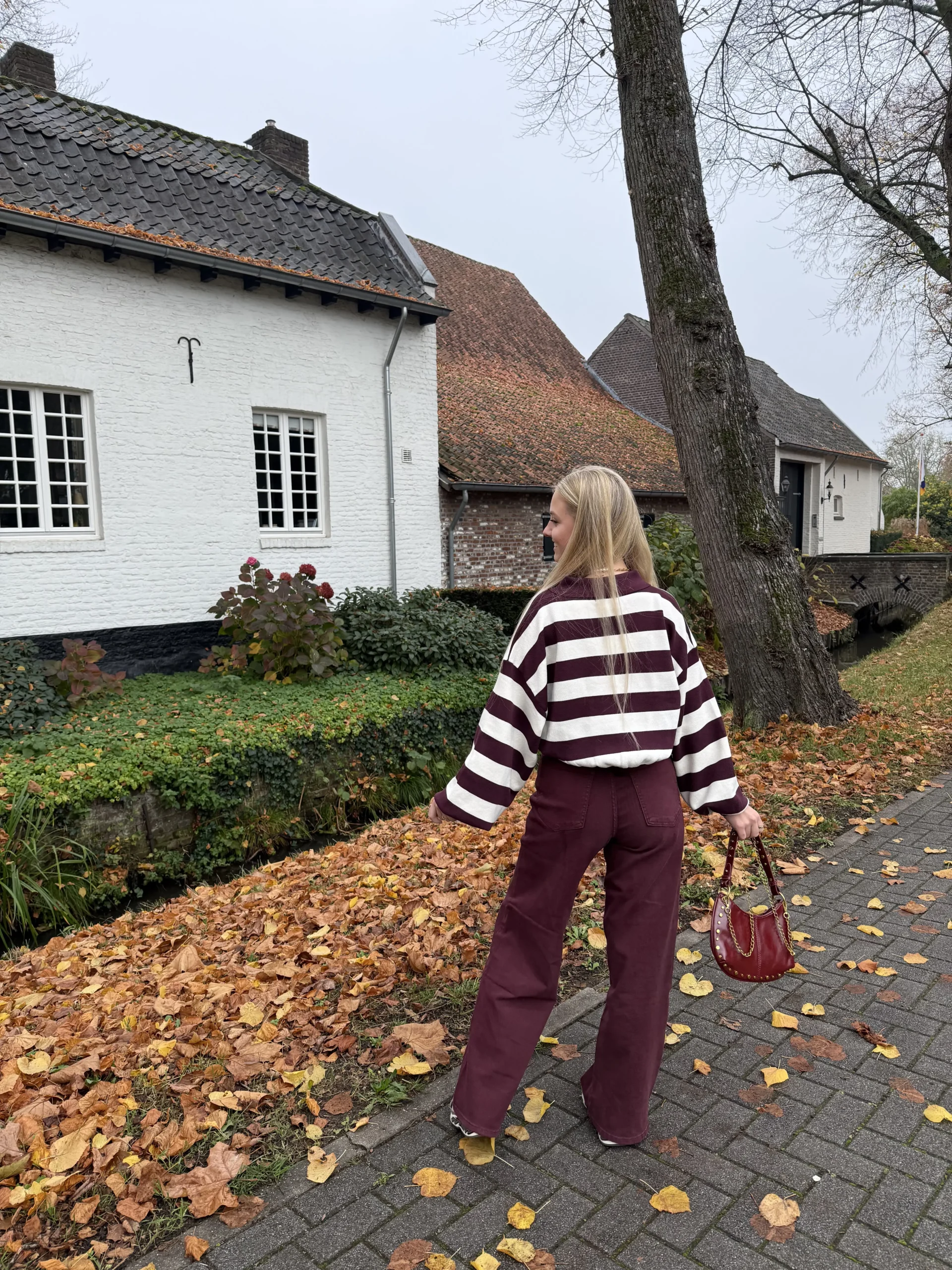 Jolene Wide Leg Bordeaux - Redial - Afbeelding 2