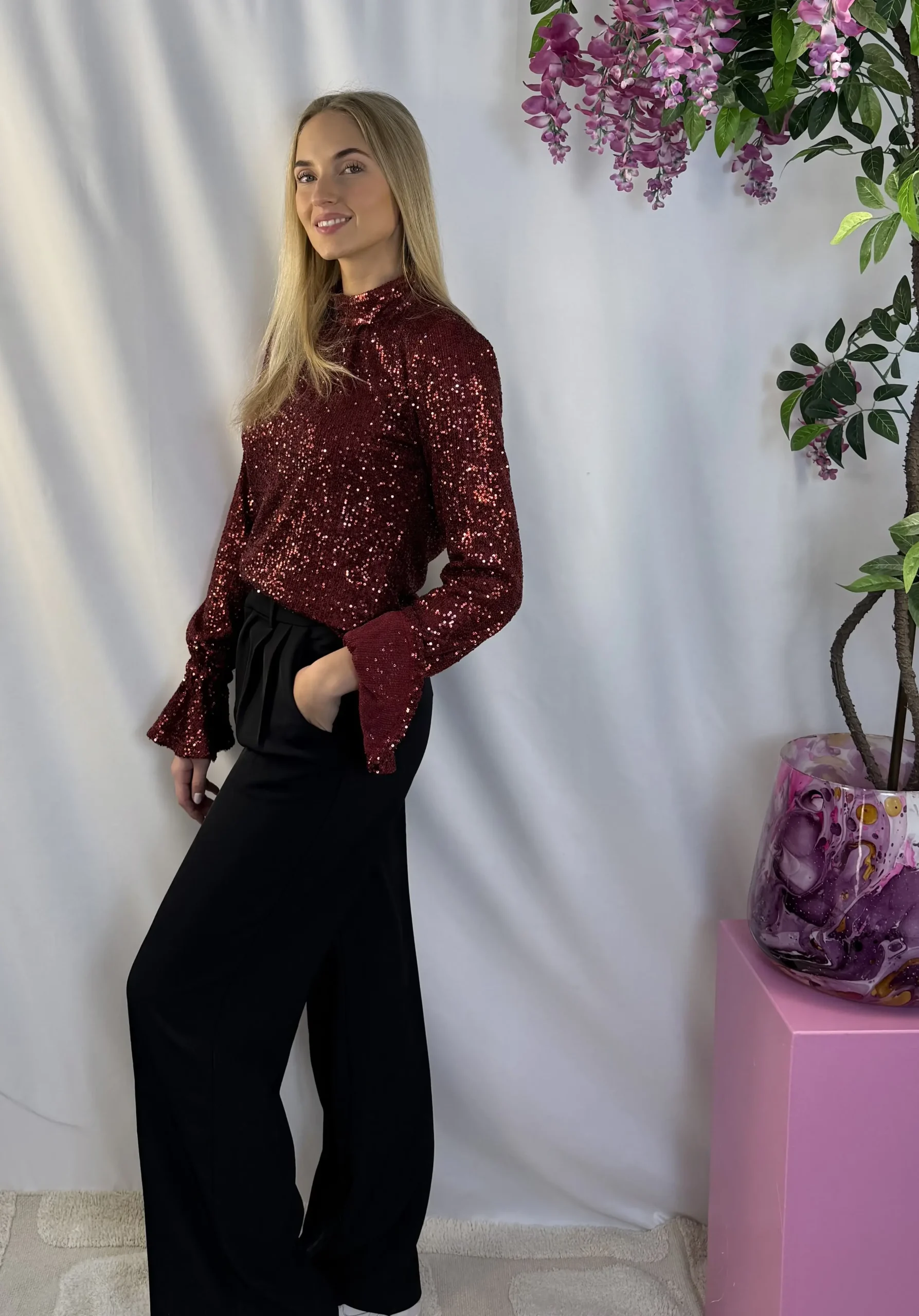 PARTY - Evy Top - Bordeaux - Afbeelding 5