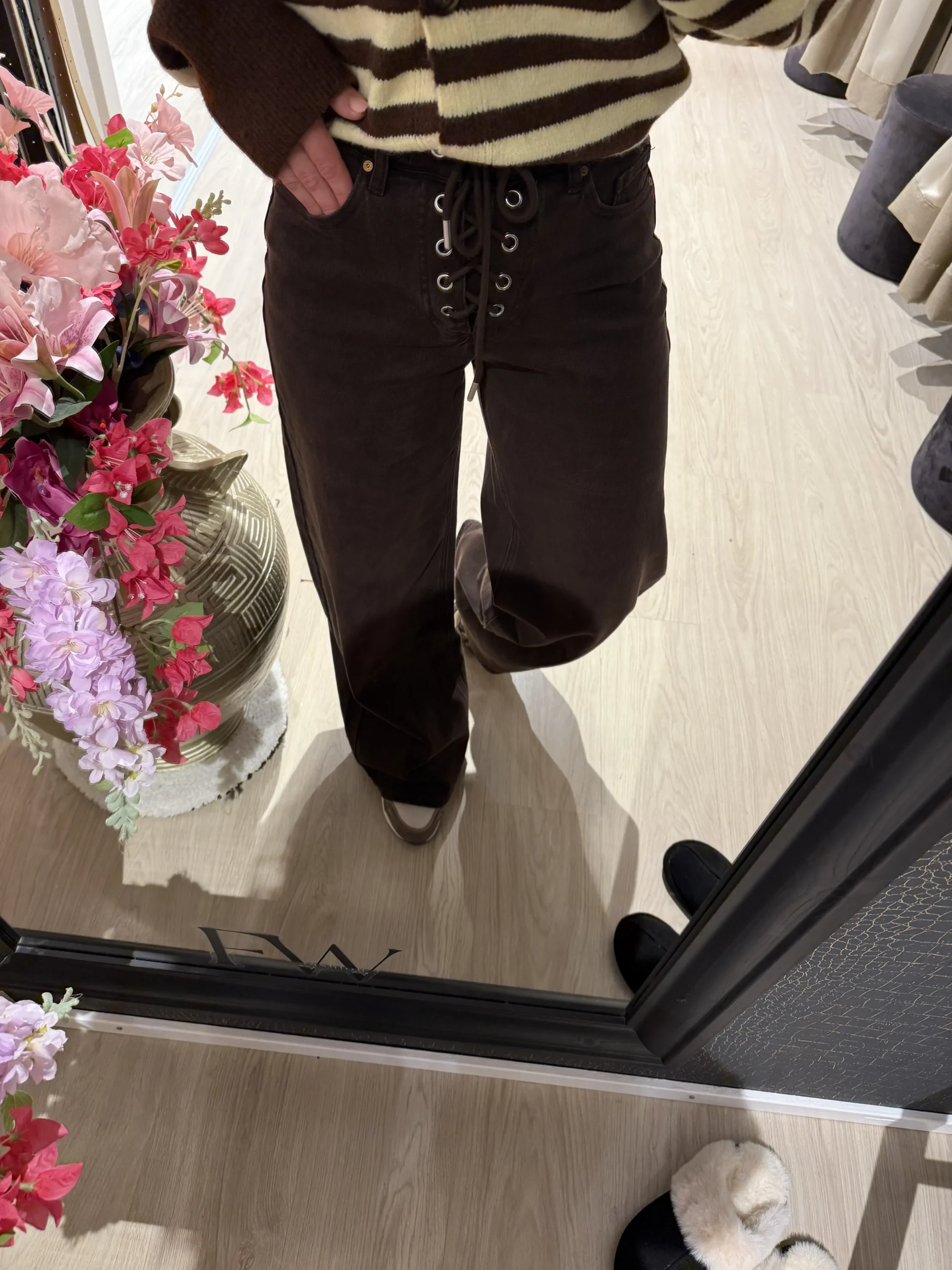 Mira Strik Jeans - Bruin - Queen Hearts - Afbeelding 5