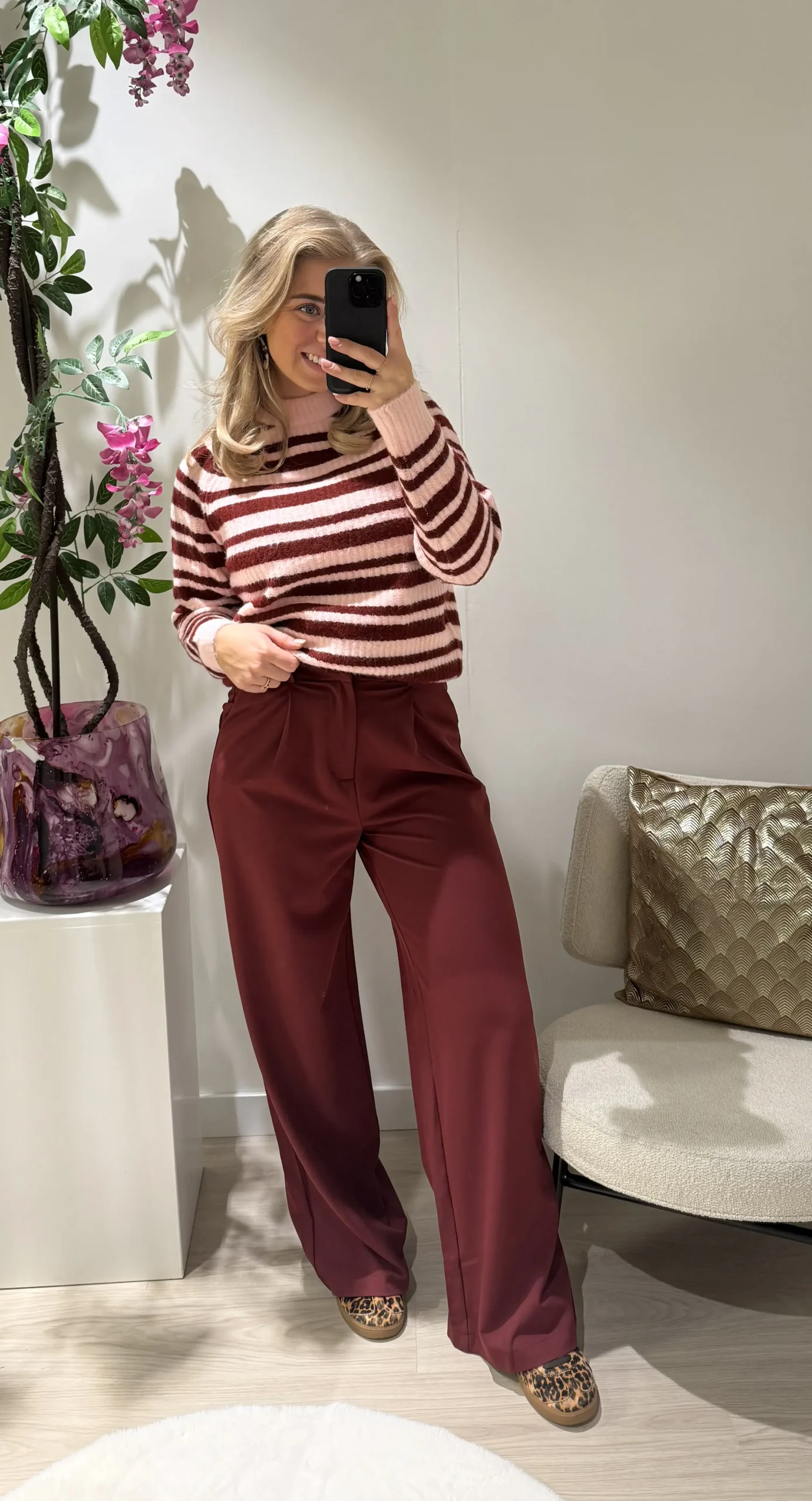 Romee Pantalon - Bordeaux - Afbeelding 3