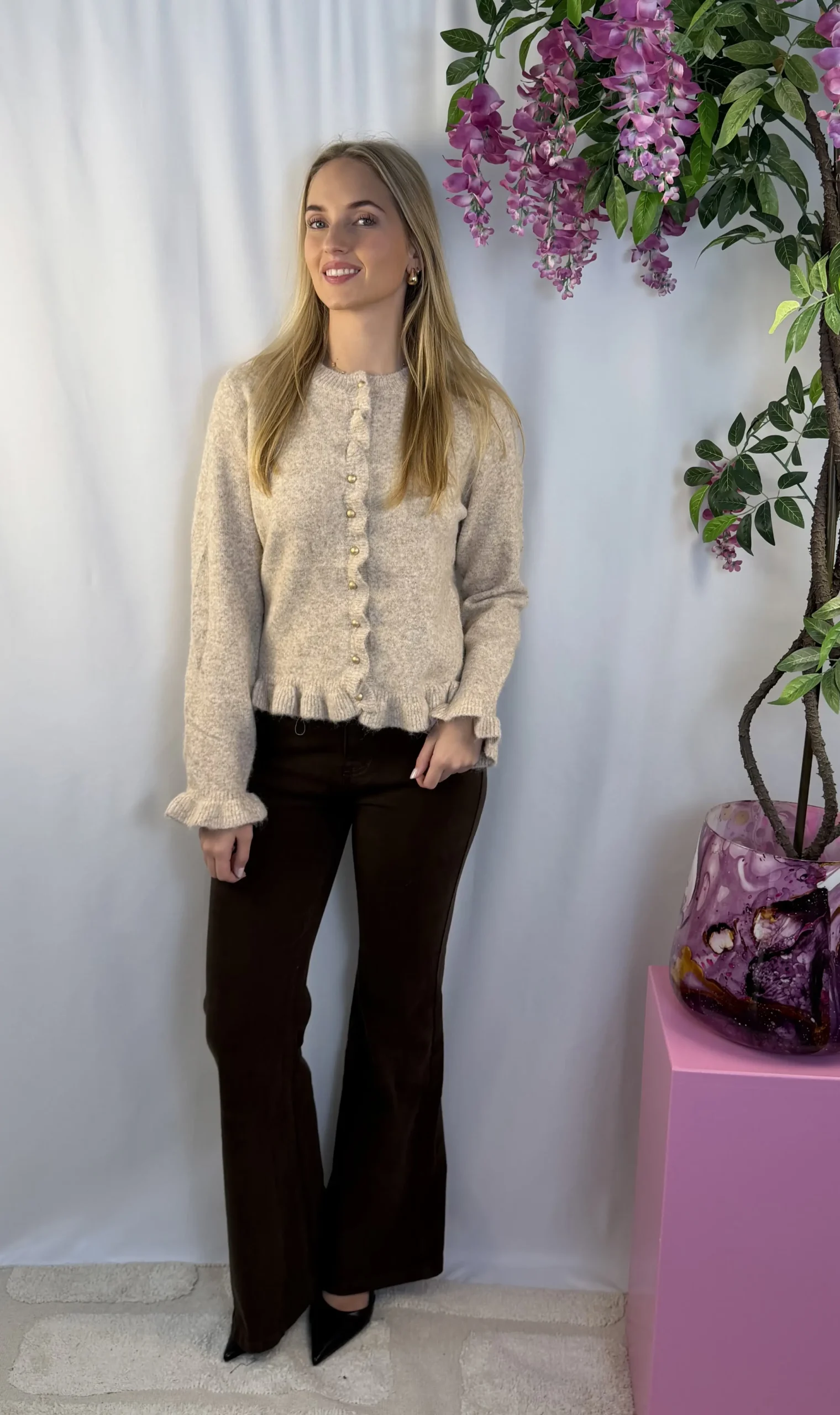 Suze Cardigan - Beige