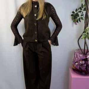 Talina Gilet - Bruin