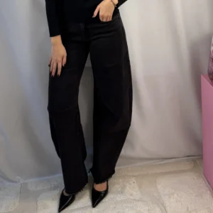 Mette Ballon Jeans - Queen Hearts - Zwart