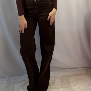 Lily Extra Long Straight Jeans - Redial - Bruin