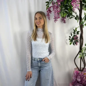 Mae Lace Top - Blauw