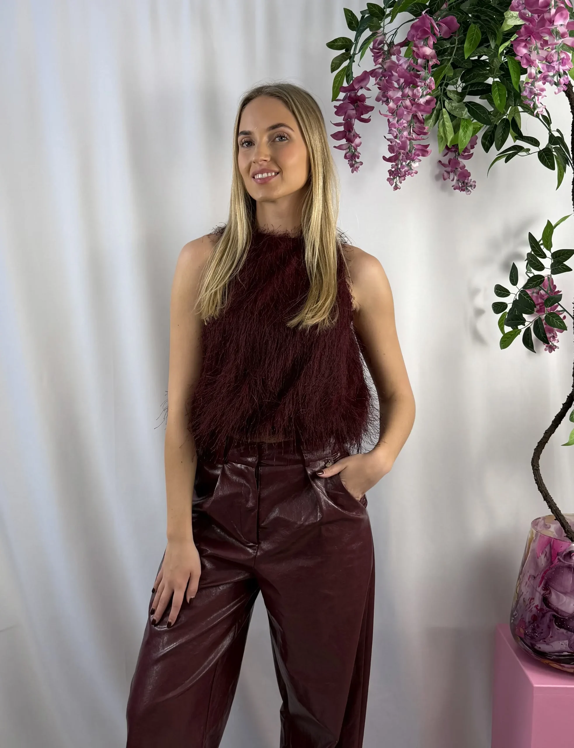 Ambika - Faye Top - Bordeaux