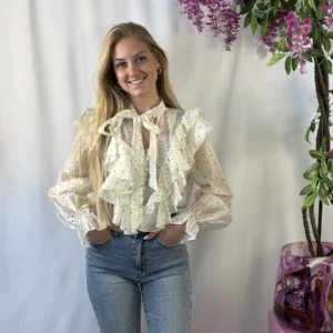 Mavi Heart Blouse - Beige