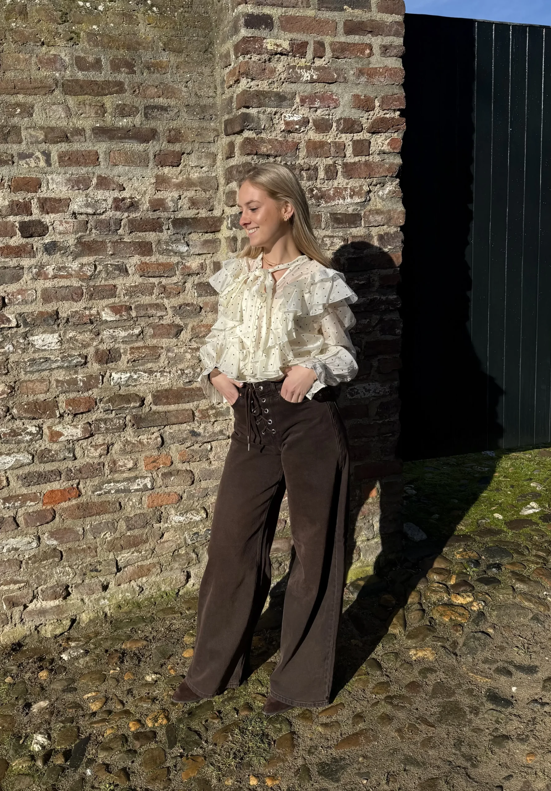 Mavi Heart Blouse - Beige - Afbeelding 3