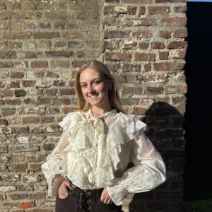 Mavi Heart Blouse - Beige