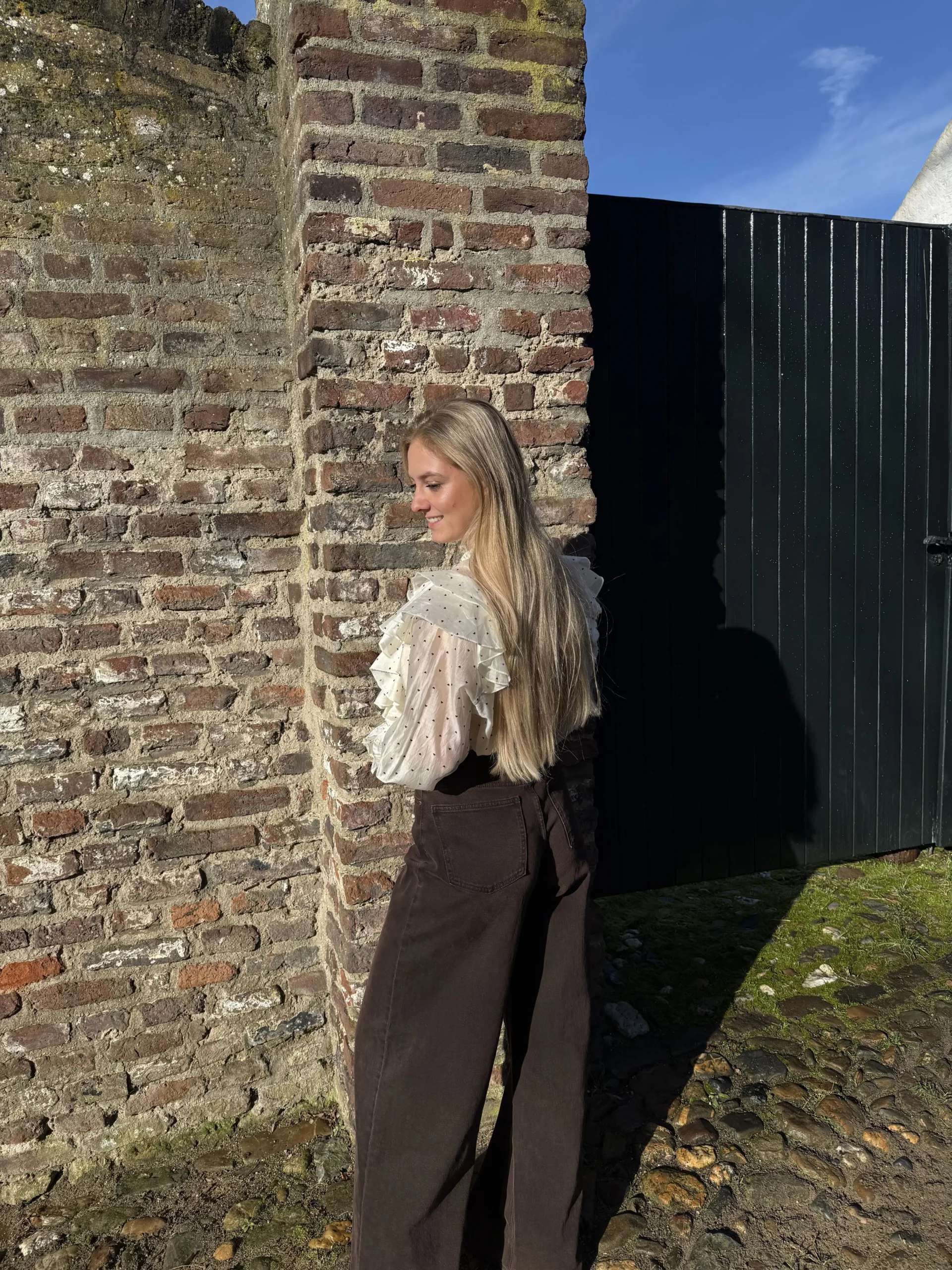 Mavi Heart Blouse - Beige - Afbeelding 4