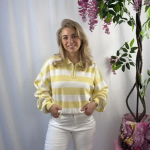 Melina Stripe Sweater - Geel
