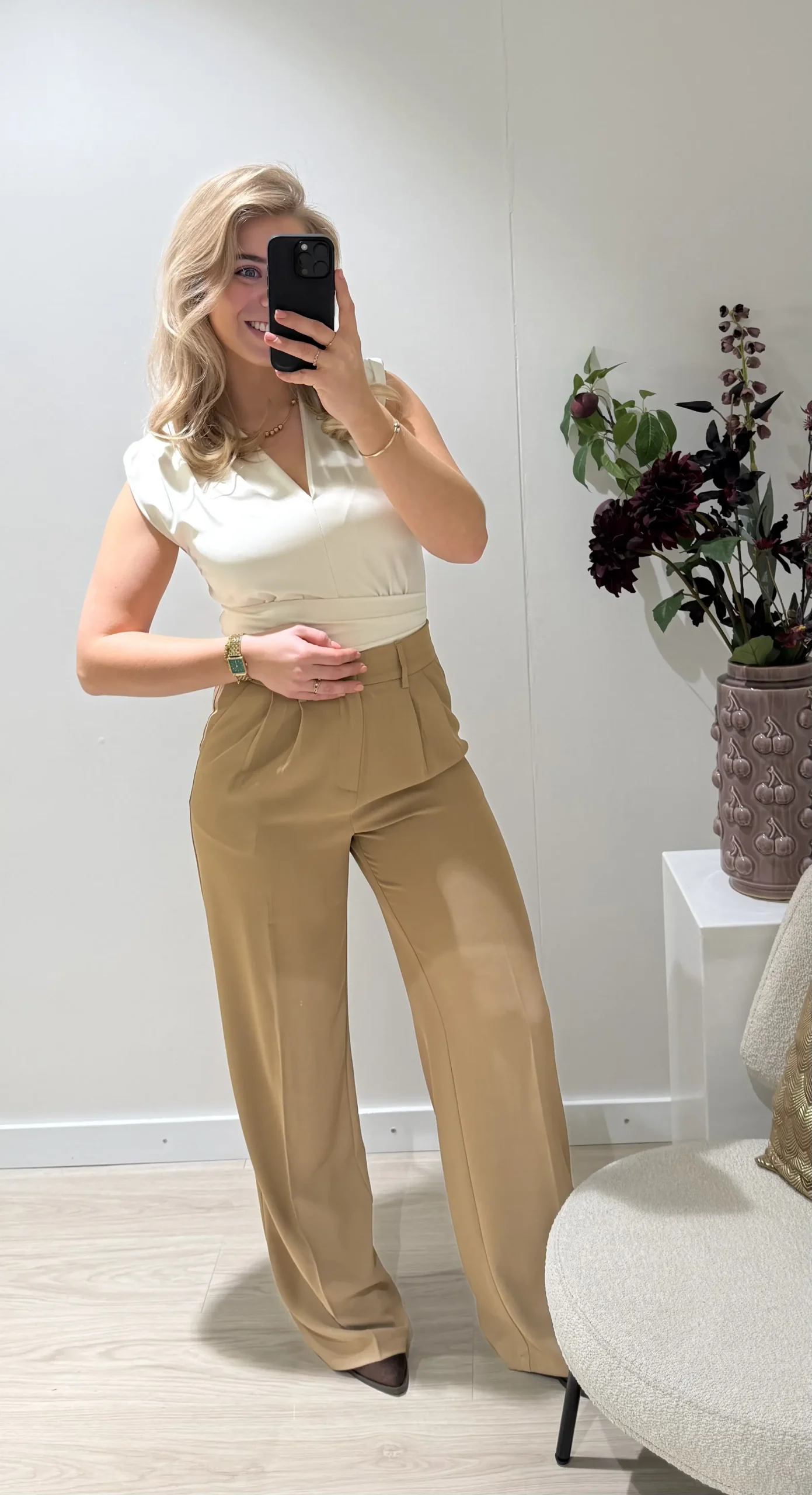 Lotte Pantalon - Camel - Afbeelding 4