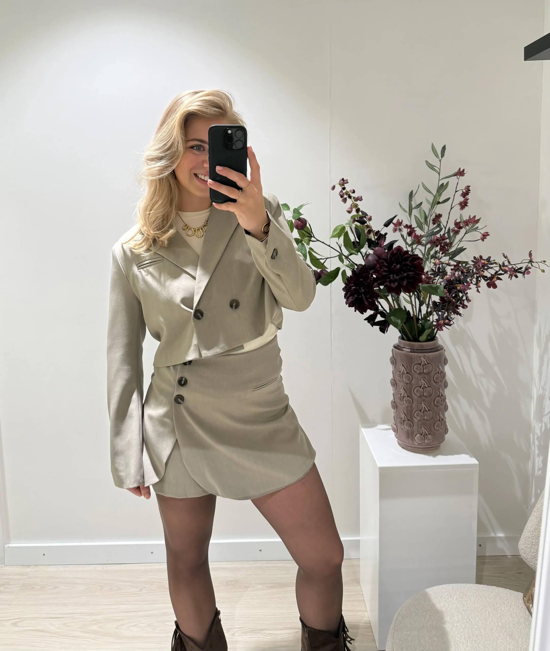 Nova Skort - Taupe - Afbeelding 4