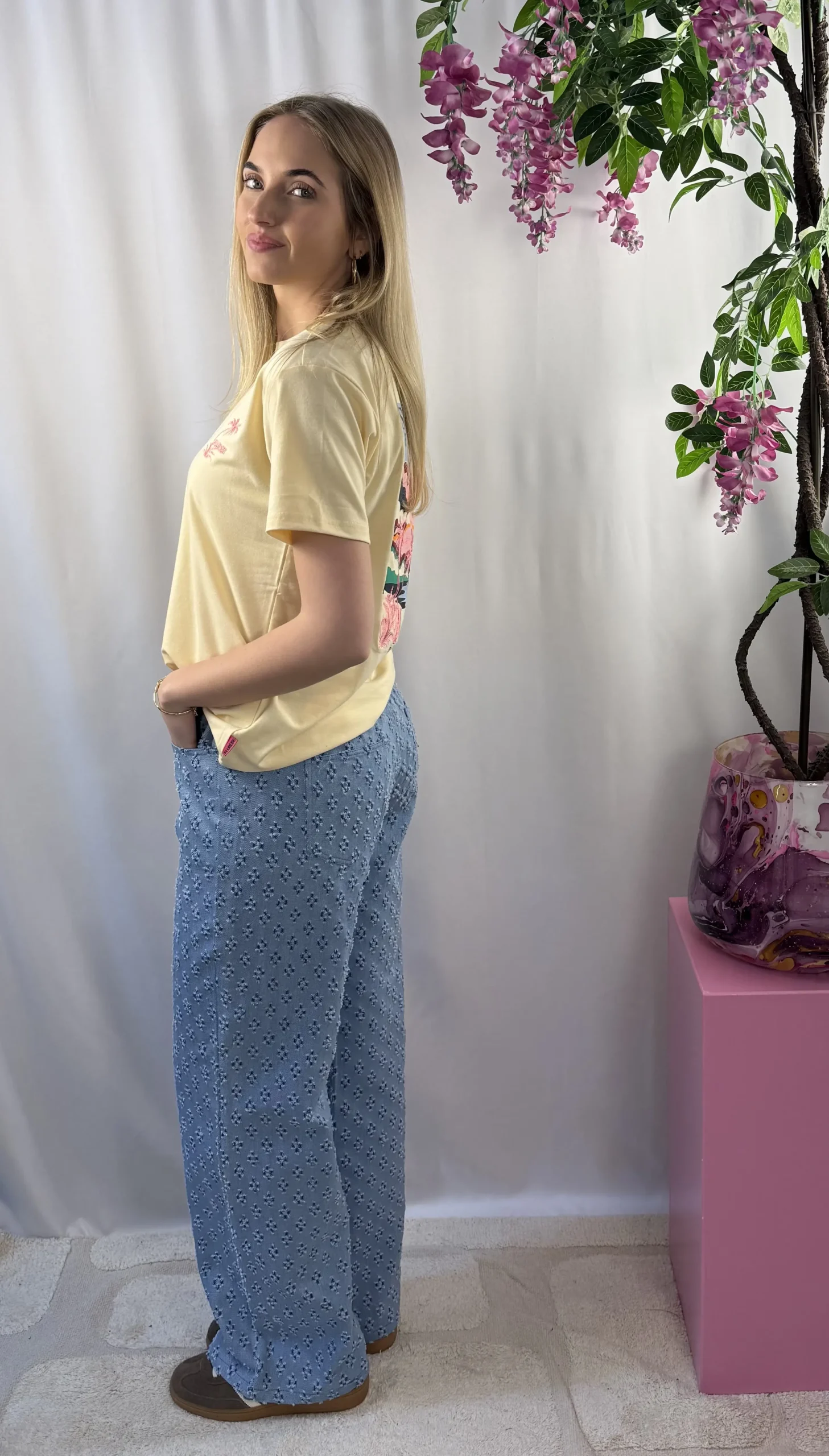 FLURESK - Nira Pants - Denim Mid Blue - Afbeelding 2