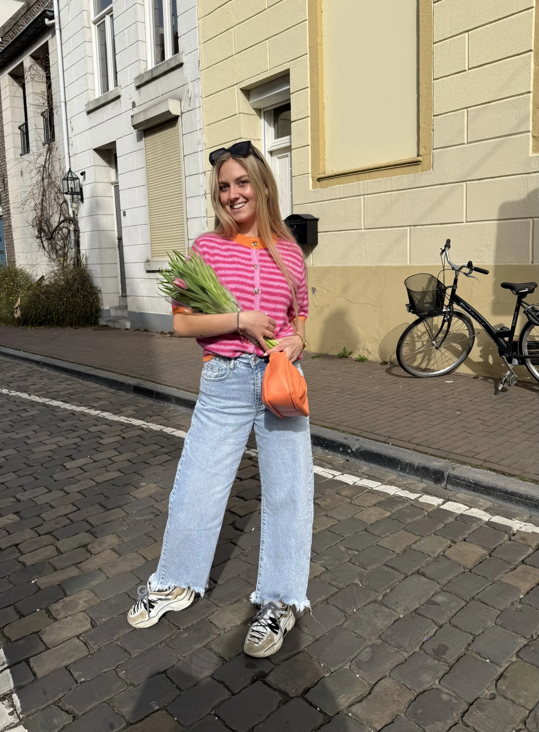 Lela Gilet - Roze/Oranje