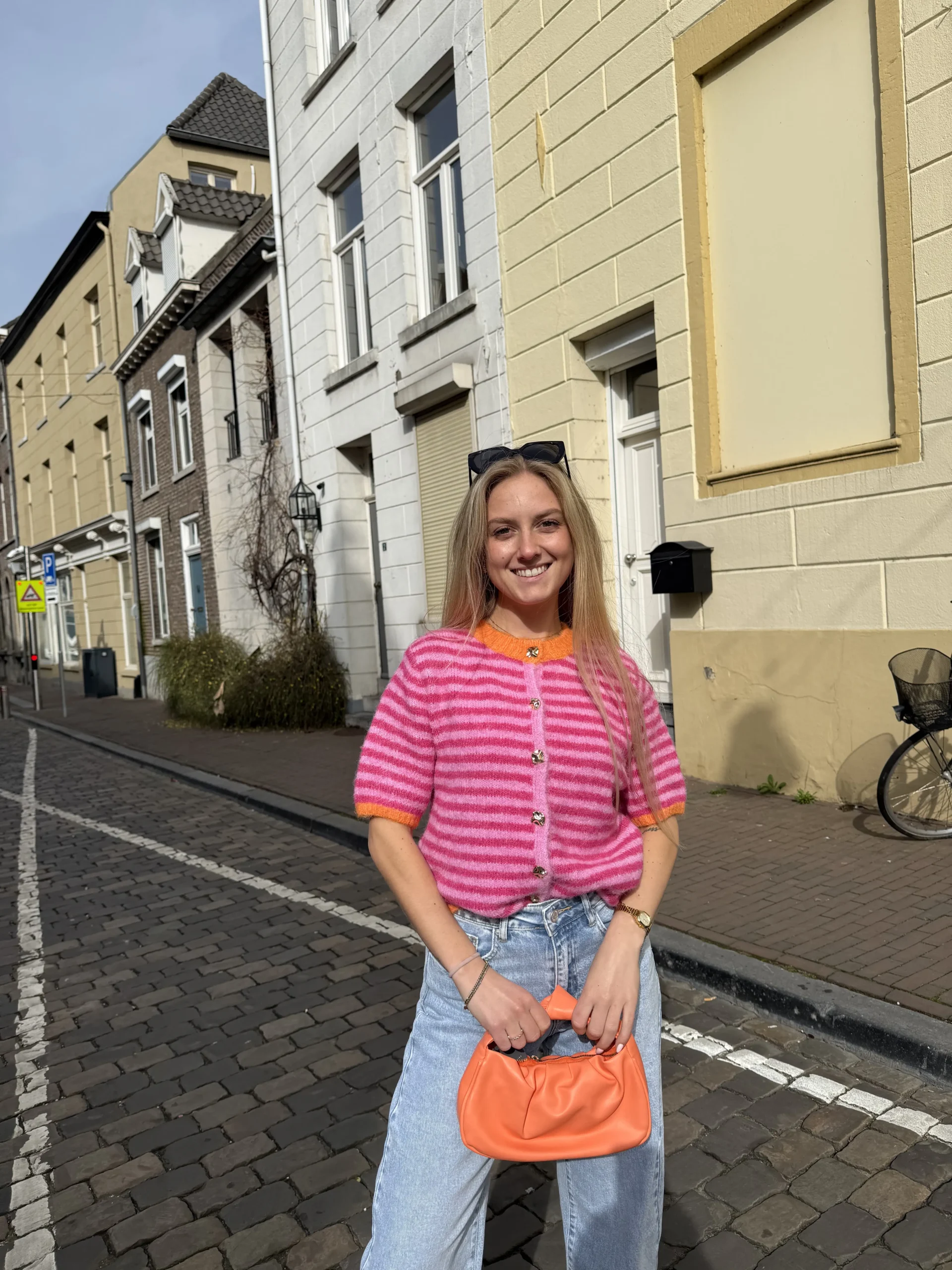 Lela Gilet - Roze/Oranje - Afbeelding 2