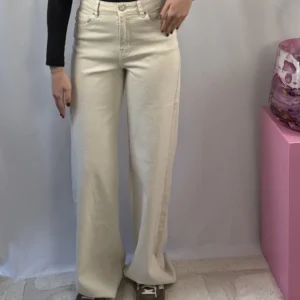 Isa Extra Tall Wide Leg Beige - Redial