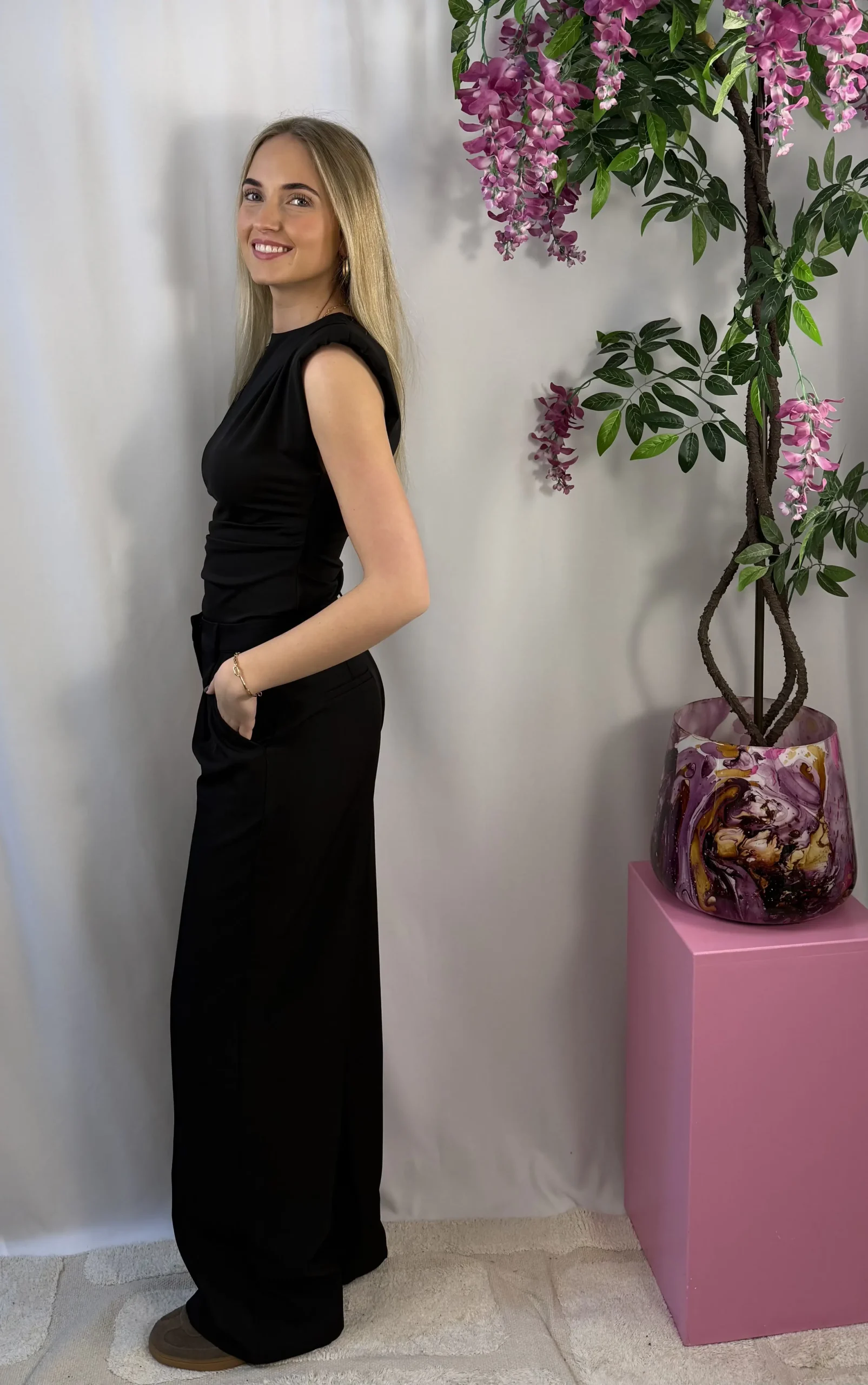 Cato Pantalon - Zwart - Afbeelding 2