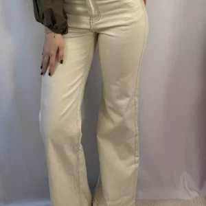 Noëlla Wide Leg Jeans - Beige