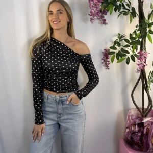 Zaya Dot Top - Zwart/Wit