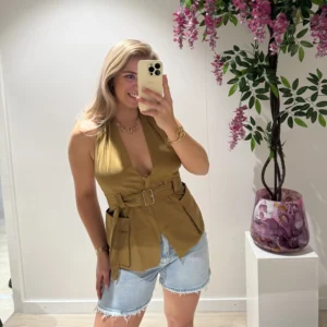 Vaya Halter Top - Taupe