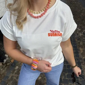 Hartjes Kralen Ketting - Roze