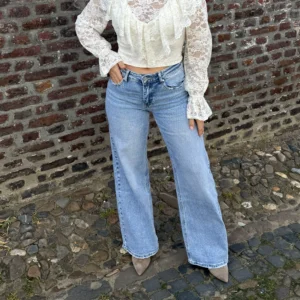Tiva Wide Leg Jeans - Queen Hearts