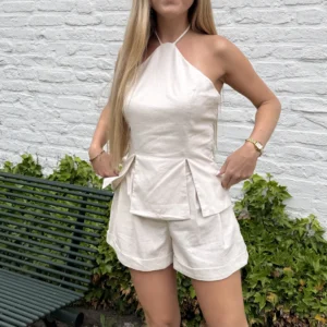 Lotte Linnen Top - Beige