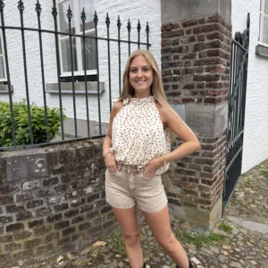 Nora Denim Short - Beige - Redial