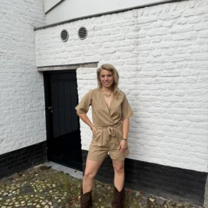 Fluresk - Esra Playsuit - Walnut