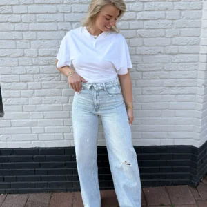 Floor Denim Wide Leg Jeans - Queen Hearts