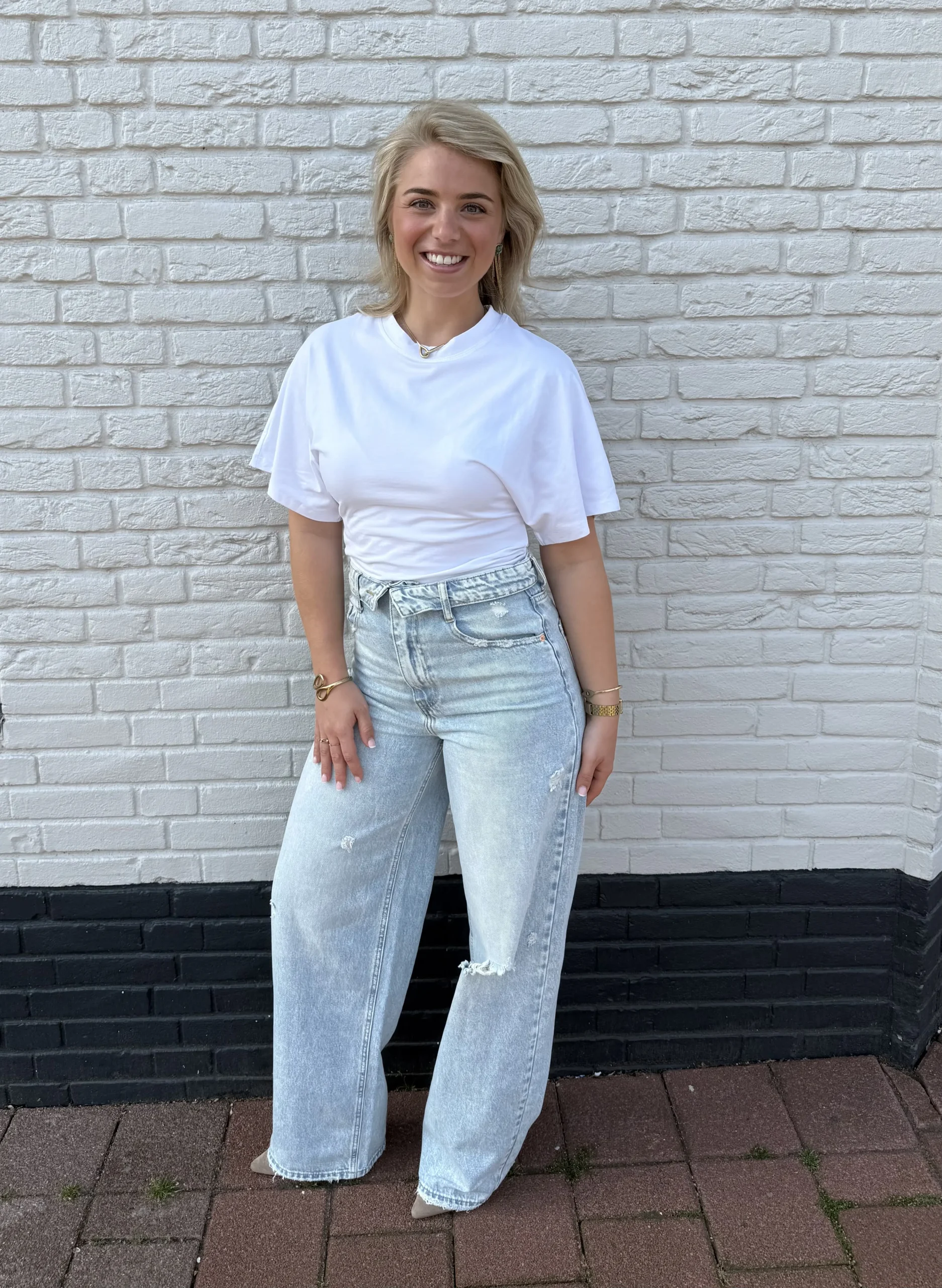 Floor Denim Wide Leg Jeans - Queen Hearts - Afbeelding 3