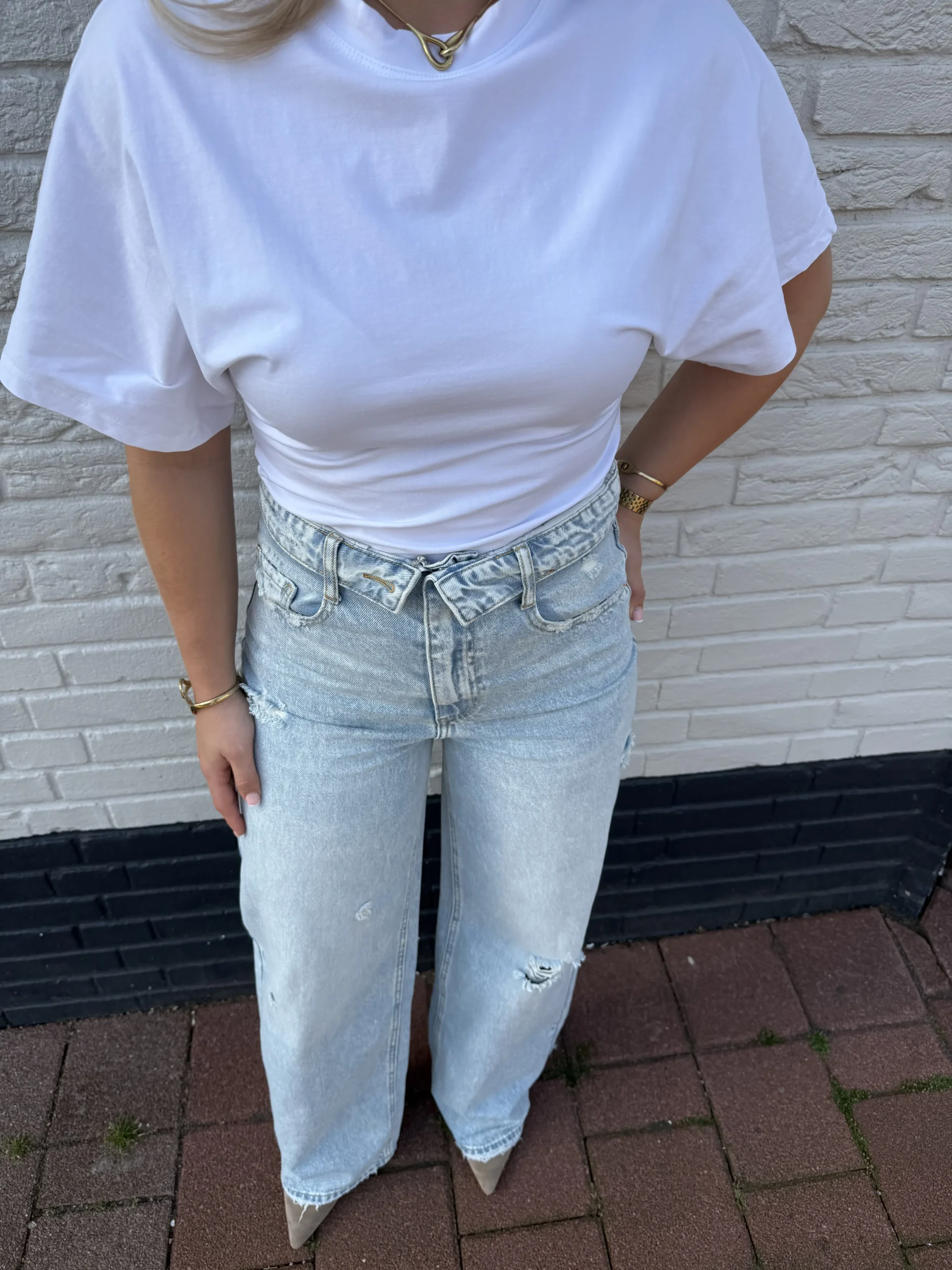 Floor Denim Wide Leg Jeans - Queen Hearts - Afbeelding 2