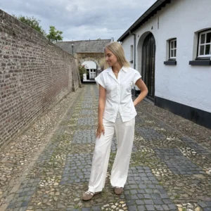 Noëlle Linnen Pantalon - Beige