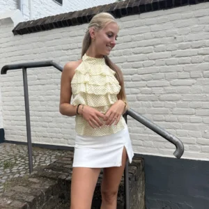 Jinthe Ruffle Top - Geel