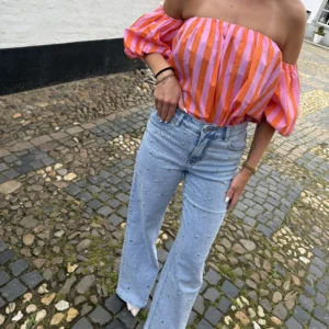 Anne Stud Wide Leg Jeans - Redial
