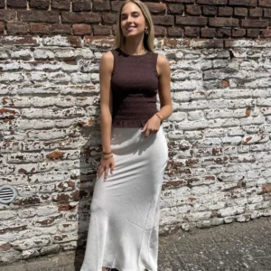 Celine Maxi Skirt - Ecru