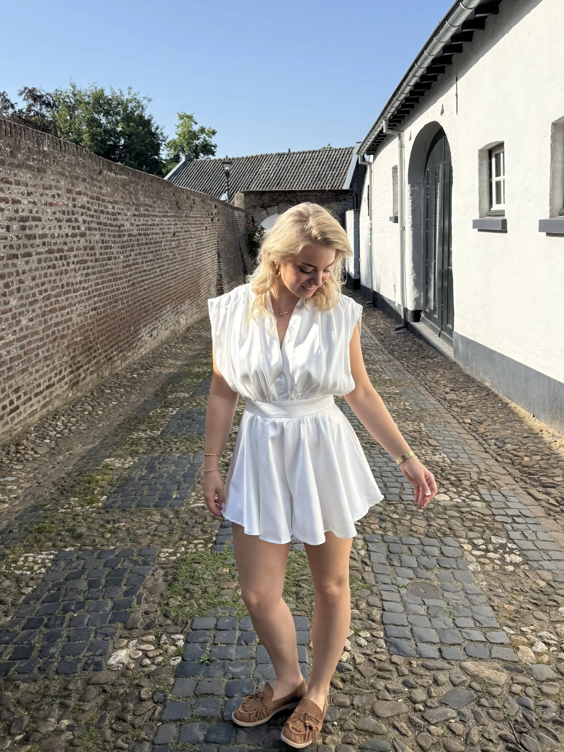 Elina Playsuit - Wit