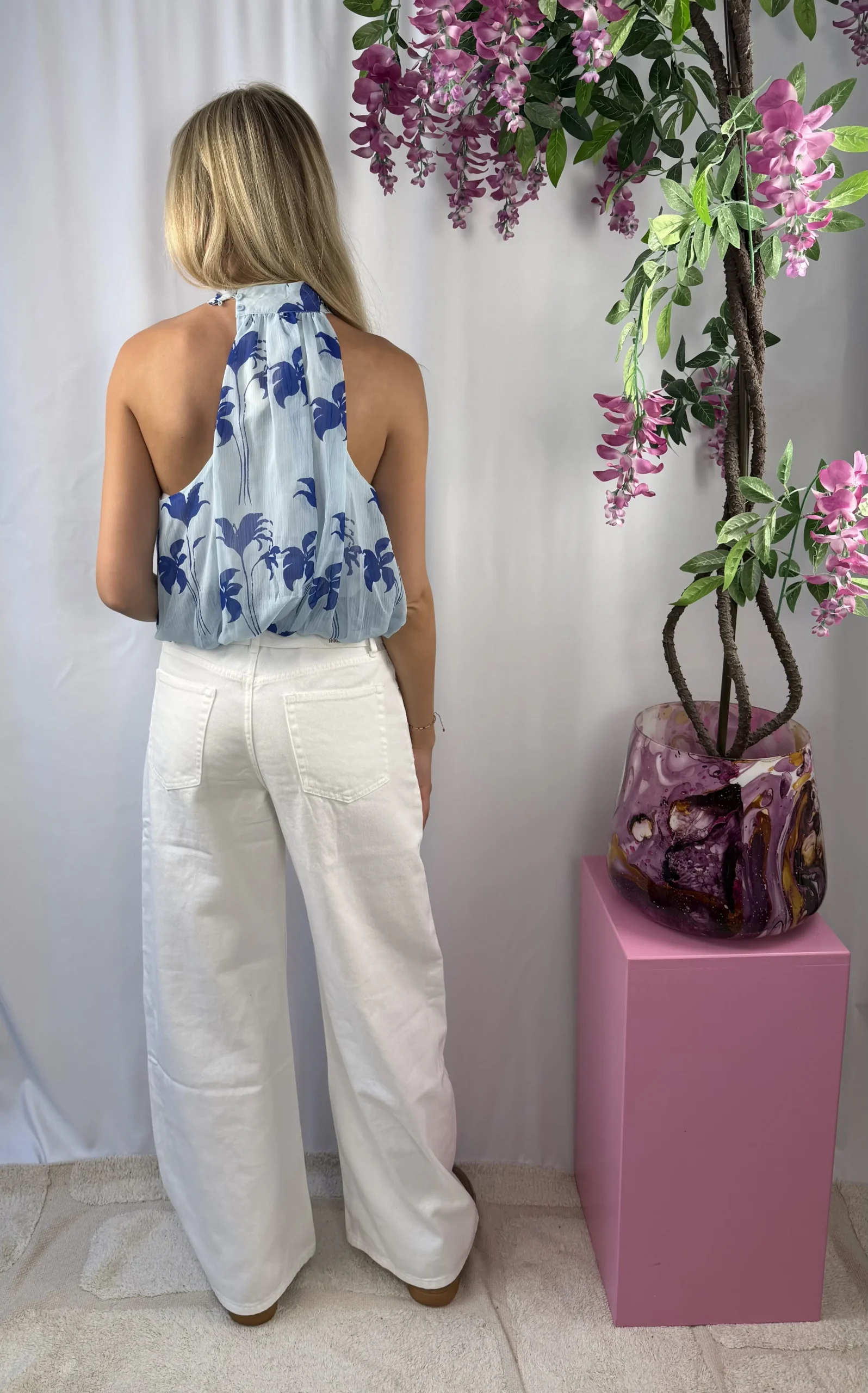 Elodie Top - Blauw - Afbeelding 3