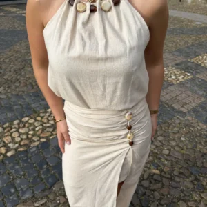 Naomi Halter Top - Beige