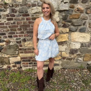 Eveline Dress - Blauw